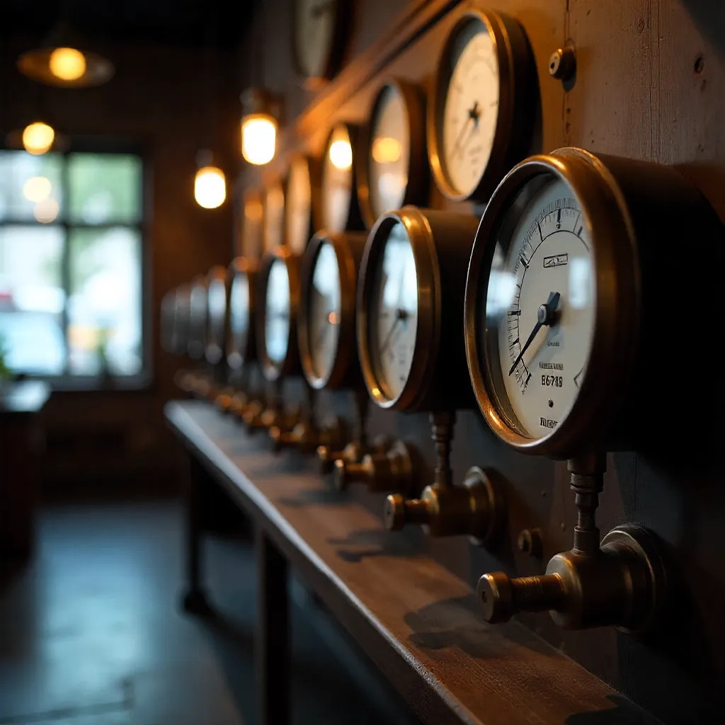 Mekanisk stopur med analogt ur